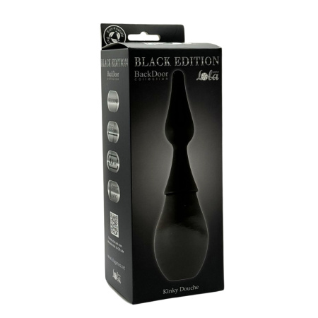 Kinky Douche Back Door Black Edition - анальный душ с наконечником в виде плага